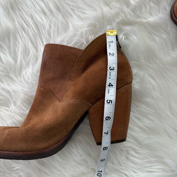 Kork-Ease | Women’s Castaneda Suede & Leather Bootie Rust Boots Heels K42626 10 - Picture 8 of 10